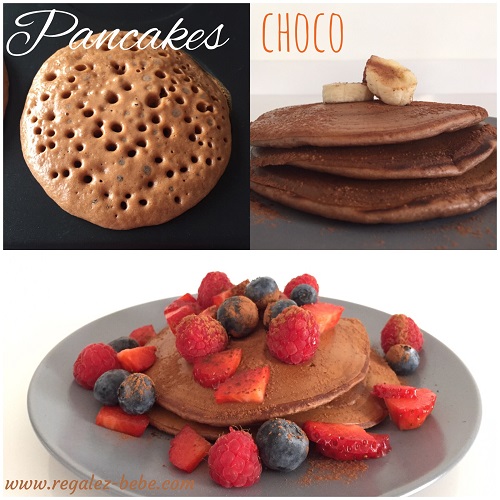 Pancakes au chocolat pour bébé et grands gourmands