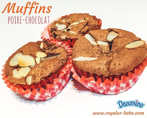 Muffins poire-chocolat Danonino