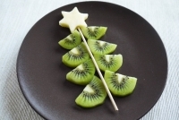 Sapin de Noël en kiwi et pomme