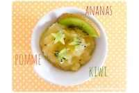 Compote pomme-ananas-kiwi