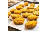 Nuggets de poulet au four à manger avec les doigts